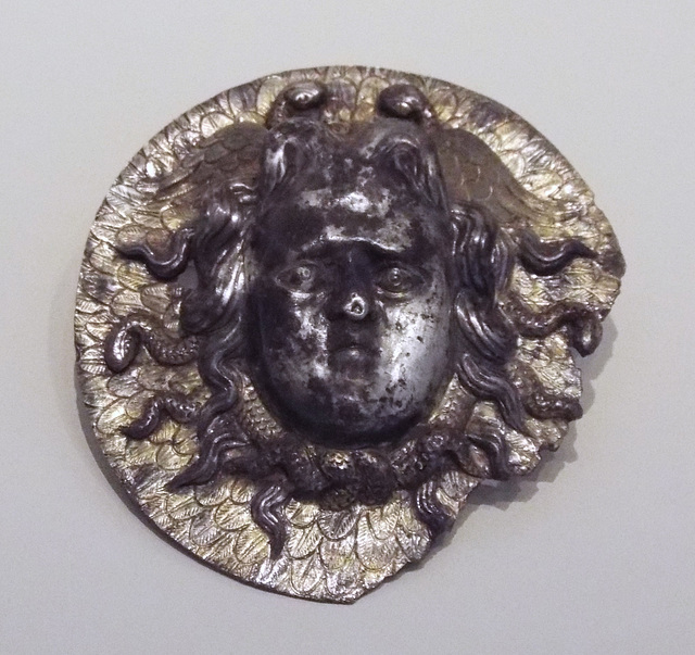 Medusa Medallion in the Archaeological Museum of Madrid, October 2022