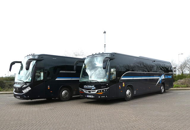 R.B. Travel TH19 RBT and TH67 RBT at Peterborough - 21 Mar 2024 (P1170716)