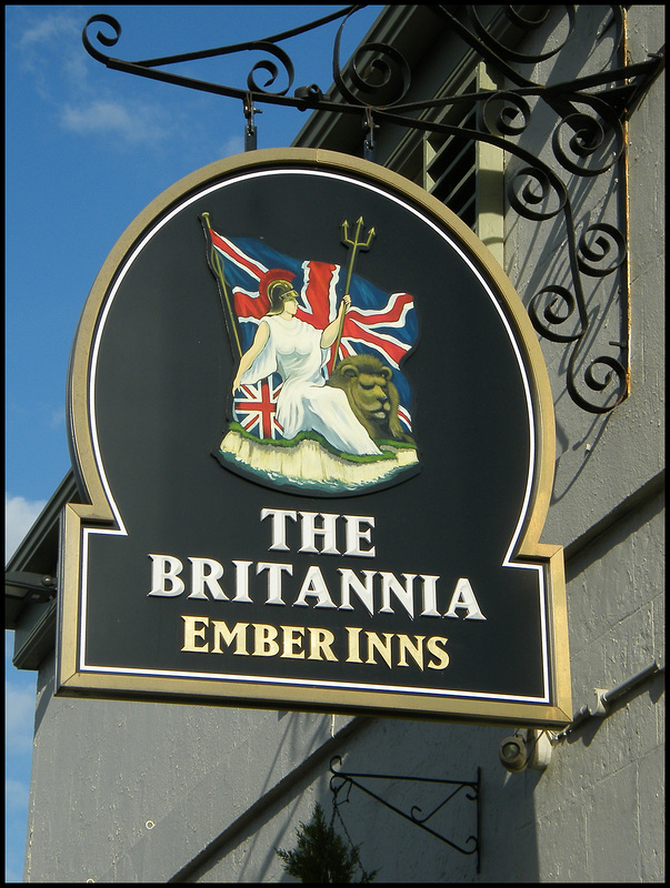 Britannia pub sign