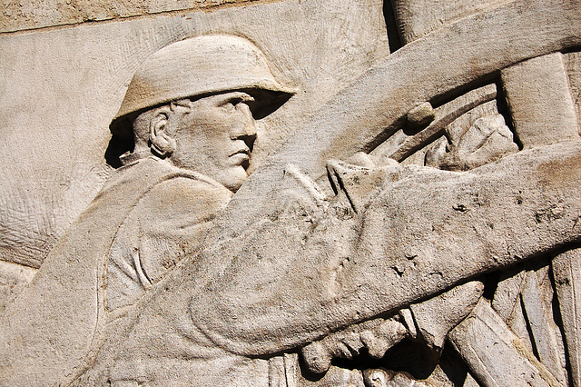 Detail of Royal Artillery War Memorial, Hyde Park, London