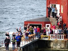 Happy People at Kjeungskjaer Lighthouse