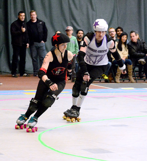 A race between jammers