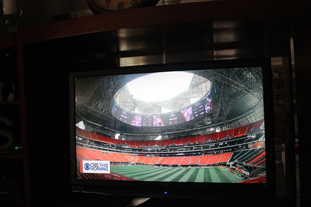 #3,  a portion of the interior of the Stadium,  ( from my TV)   that roof opens and closes!