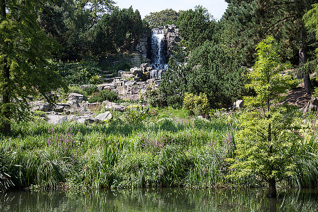 20140801 4481VRAw [D~E] Wasserfall, Gruga-Park, Essen