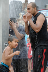 La douche après le bain