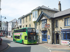 DSCF8838 Go-South Coast (Southern Vectis) 1592 (HW63 FHO) in Ventnor - 7 Jul 2017