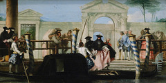 Detail of the Departure of the Gondola by Tiepolo in the Metropolitan Museum of Art, January 2022