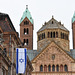 Speyer - Kaiserdom und Rathaus mit Israelflagge