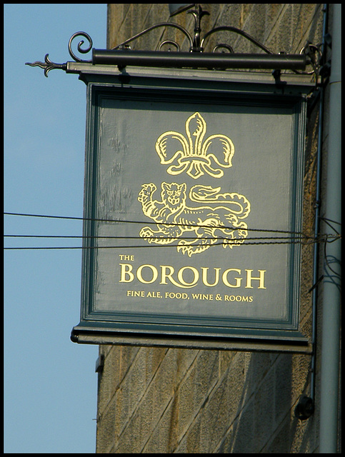 The Borough pub sign