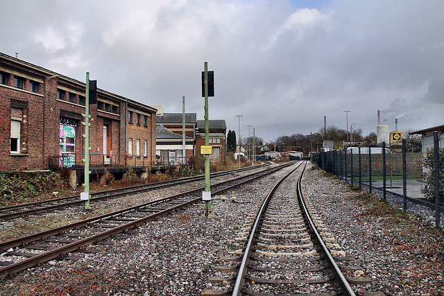 Werksbahngleise bei den ehem. RBH-Zentralwerkstätten (Gladbeck) / 24.12.2022