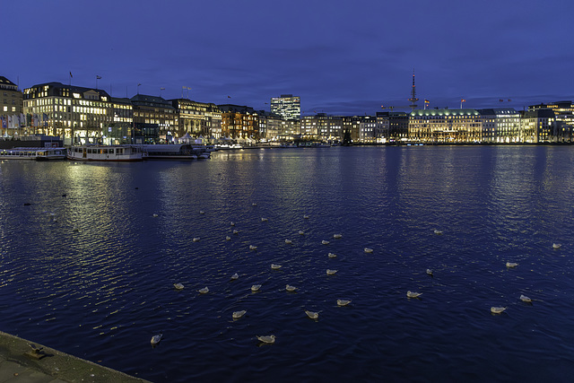 Alster am Abend