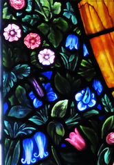 c19 morris glass at brampton church, cumbria