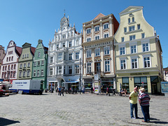 Am Marktplatz in Rostock