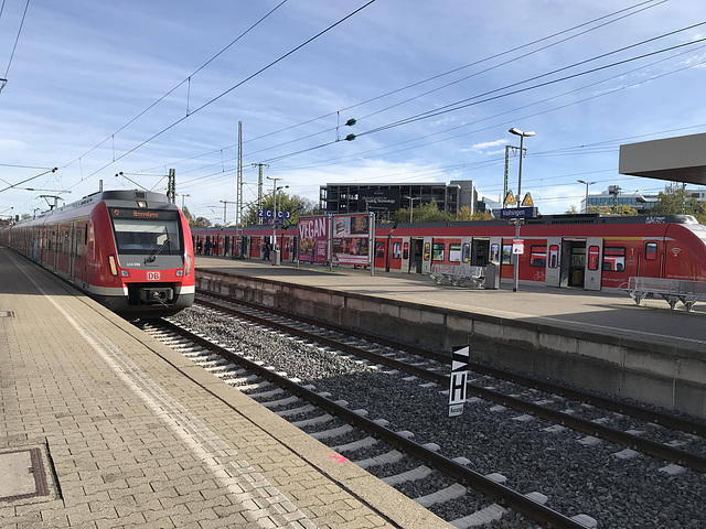 S-Bahn Betrieb in Stuttgart-Vaihingen