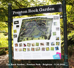 The Rock Garden guide - Preston Park - Brighton - 5 10 2023