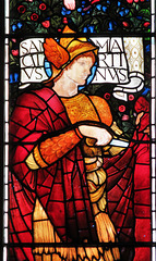 c19 morris glass at brampton church, cumbria