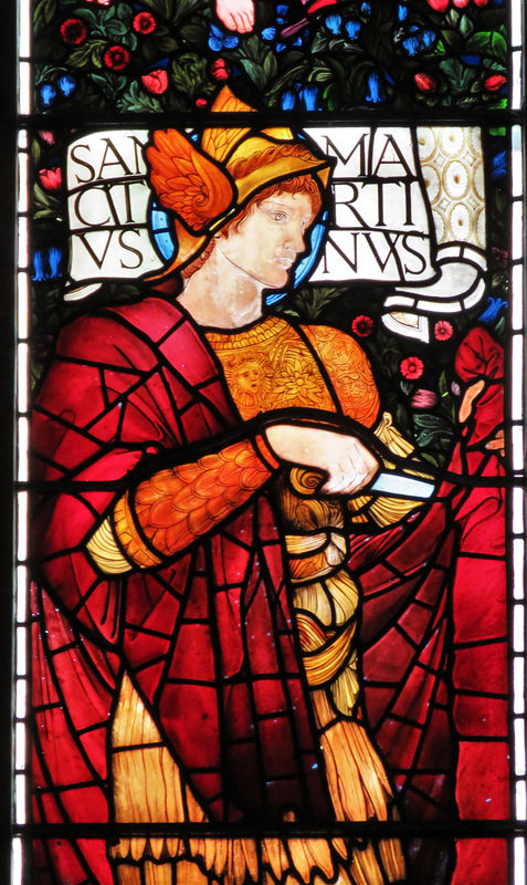 c19 morris glass at brampton church, cumbria