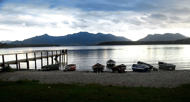 Boote in derKailbacher Bucht