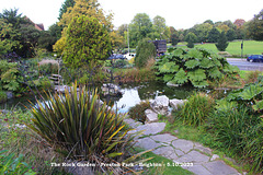 The Rock Garden lower pool - Preston Park - Brighton - 5 10 2023