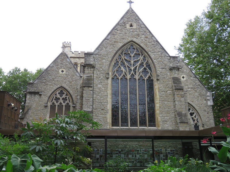 st mary's church,  lambeth, london (1)east end of the church , originally late c14 but now mostly p.c. hardwick 1850-1
