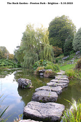 The Rock Garden stepping stones - Preston Park - Brighton - 5 10 2023