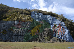Mural in The Valley of Viñales, Cuba