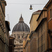 La Cupola di San Pietro da Borgo Santo Spirito.