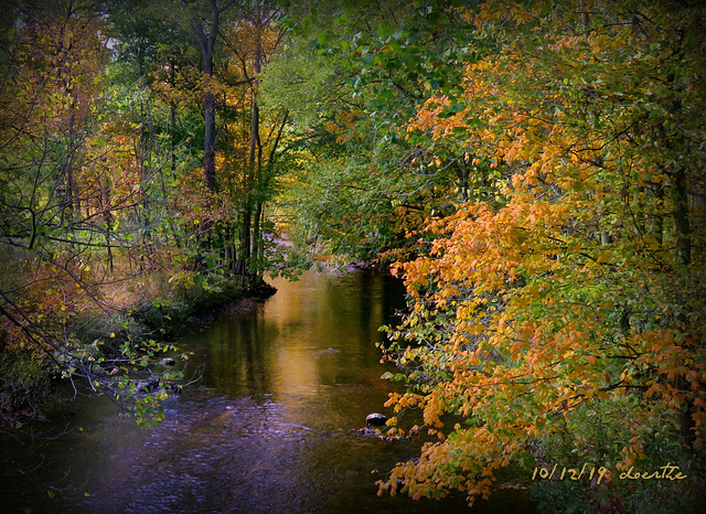 October at the river