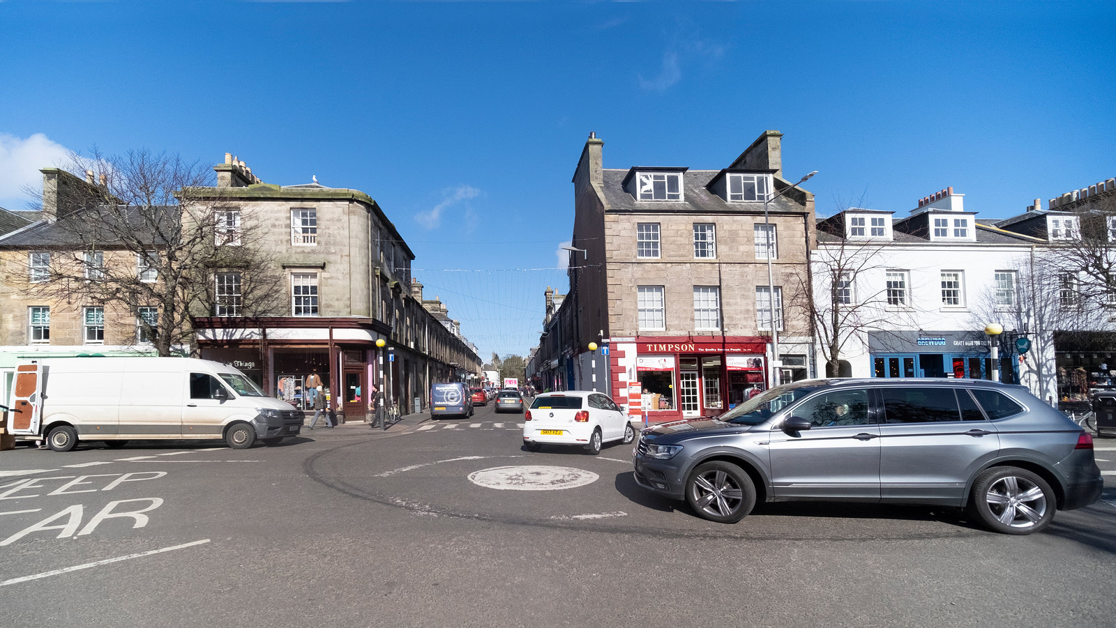 Looking along Bell Street from South Street