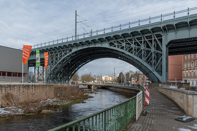 Chemnitz-Viadukt, Südseite