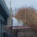 Fußgängerbrücke am Viadukt auf der Ostseite des Viaduktes