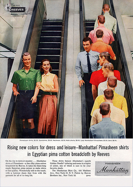 Pimasheen/Manhattan Shirt Co. Ad, 1956