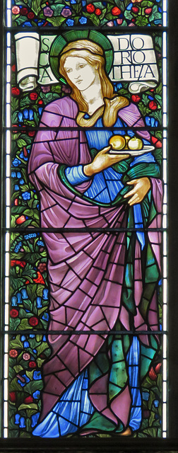 c19 morris glass at brampton church, cumbria