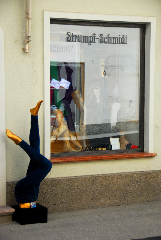 Bauchstand beim Strumpf-Schmidi