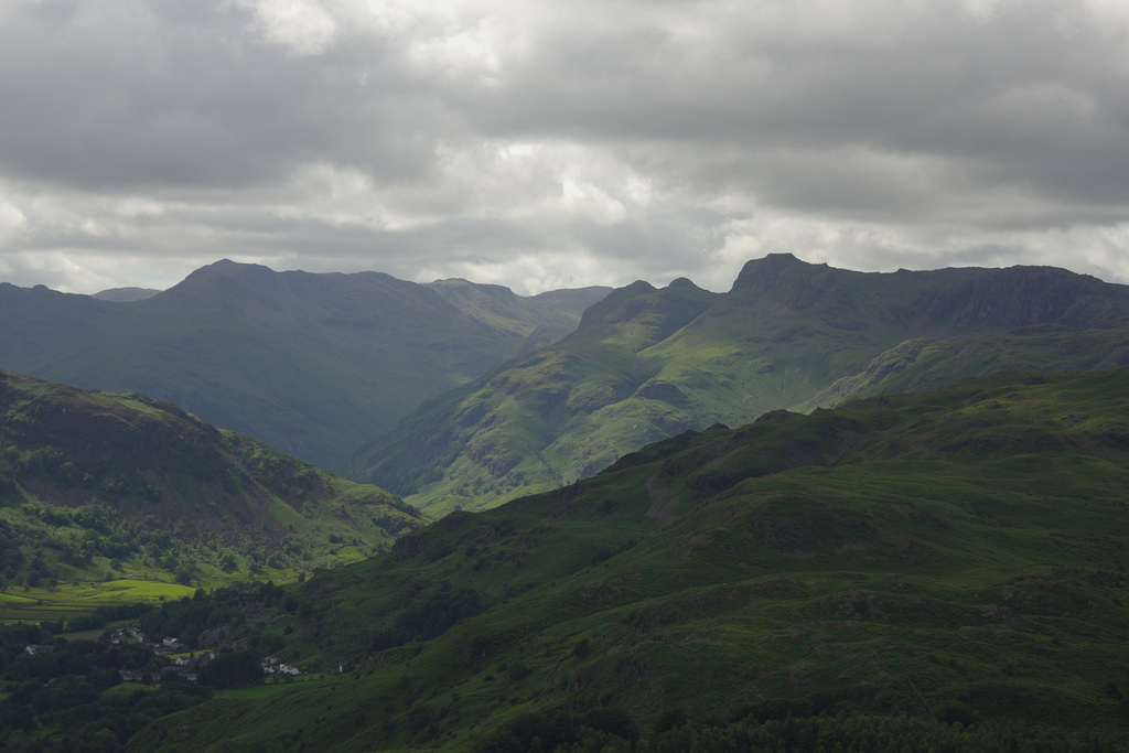 Bowfell and the Langdale Pikes