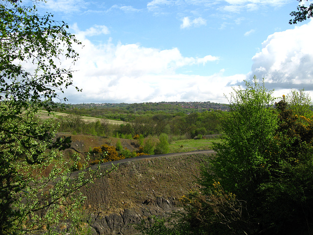 Looking North over Oak Farm Quarry