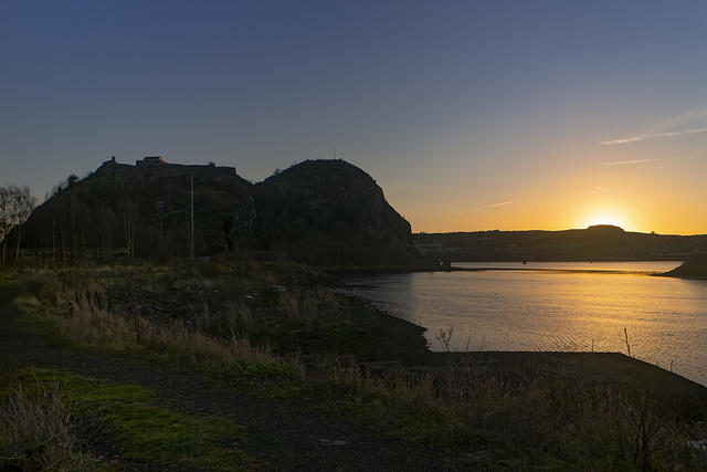 Sunset at the Confluence of the River Clyde and the River Leven