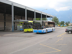 DSCN1659 LBA and RTB buses at Buchs (SG), Switzerland
