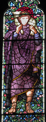 c19 morris glass at brampton church, cumbria