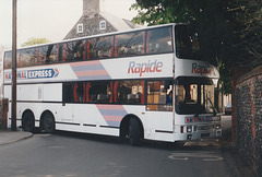 Ambassador Travel 918 (C918 BPW) in Thetford – 27 Apr 1991 (140-8)