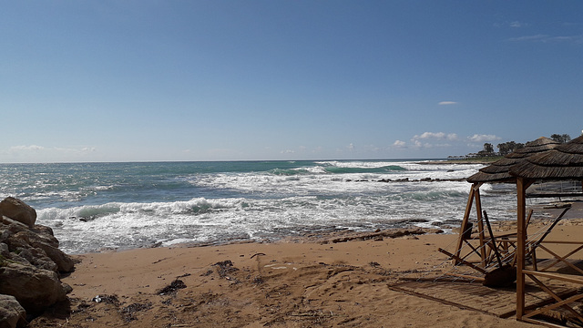 Paphos,Cyprus looking out across the Med