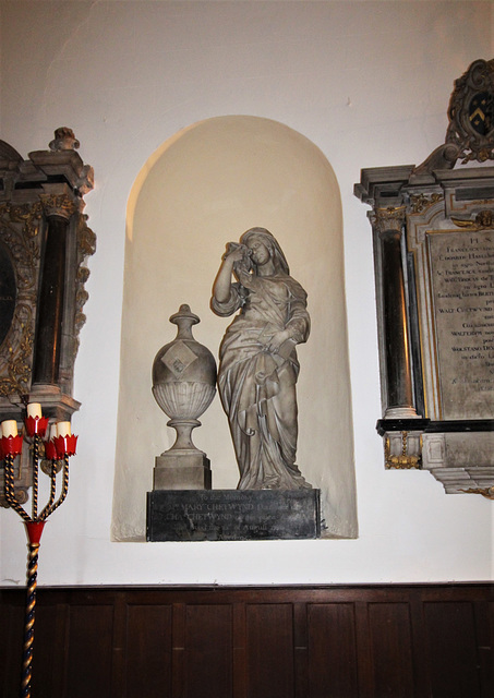 Memorial to Mary Chetwynd, St Mary's Church, Grendon, Warwickshire