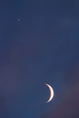 Moon and Venus