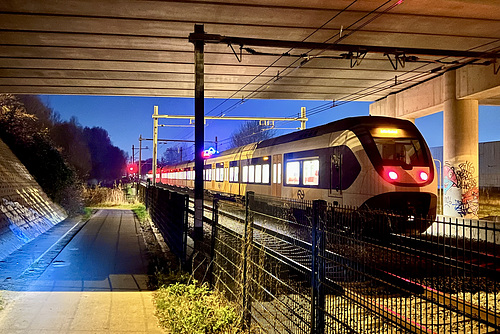 Train waiting