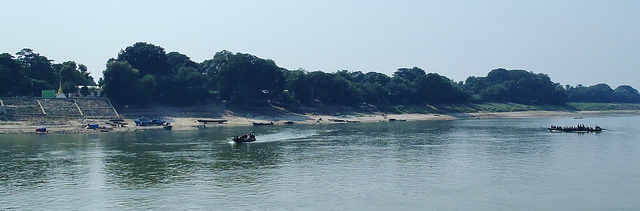 cruising down the Ayeyarwady