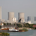 Blick auf die Silhouette des Kraftwerks Westfalen (Hamm-Uentrop) / 20.07.2022