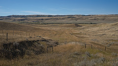 a trail into a valley