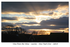 East Blatchington - Sunrise - 31.12.2014