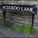 Cuckoo Lane street sign