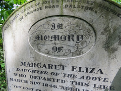 abney park cemetery, london,margaret eliza shepheard, 1846 and family